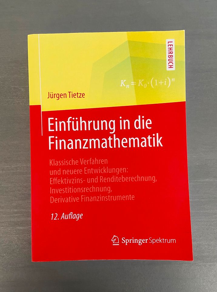 Einführung in die Finanzmathematik - ISBN 978-3-658-07156-1 in Fellbach