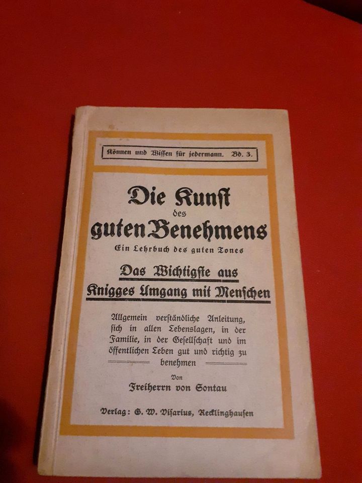 Die Kunst des guten Benehmens,Freiherr v.Sontau in Meschede
