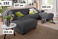 Wohnlandschaft Sofa u-form xxl 297 cm Anthrazit Webstoff NEU Hamburg-Mitte - HafenCity Vorschau