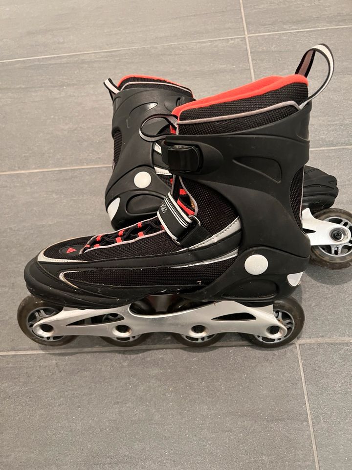 Inliner Inline Skates Rollerblade K2 Ascent Alu Gr 44 / 10,5 in Roth b Hamm