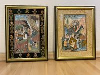 2 Bilder indische Seidenmalerei, gerahmt, Museumsglas Hessen - Langen (Hessen) Vorschau