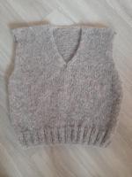 DIY! Pullunder,handgestrickt,Alpaka/Seide,neu,beige/grau,38-42 Niedersachsen - Norden Vorschau
