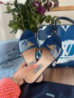 Prada Slipper Saffiano Schlappen Frankfurt am Main - Sachsenhausen Vorschau