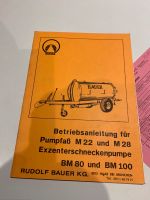 Bauer M22 und M28 Pumpenfaß Bedienungsanleitung Gutachten Niedersachsen - Cloppenburg Vorschau