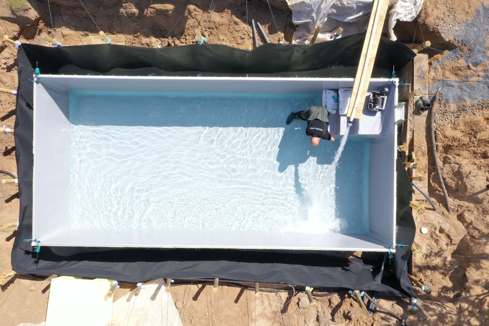 Poolbau Rechteckpool conZero GFK-Pool Polypropylen Rundpool Ovalpool Stahlwandpool Poolbau Ohne Beton Salzwasser Chlor Folienpool in Bergisch Gladbach