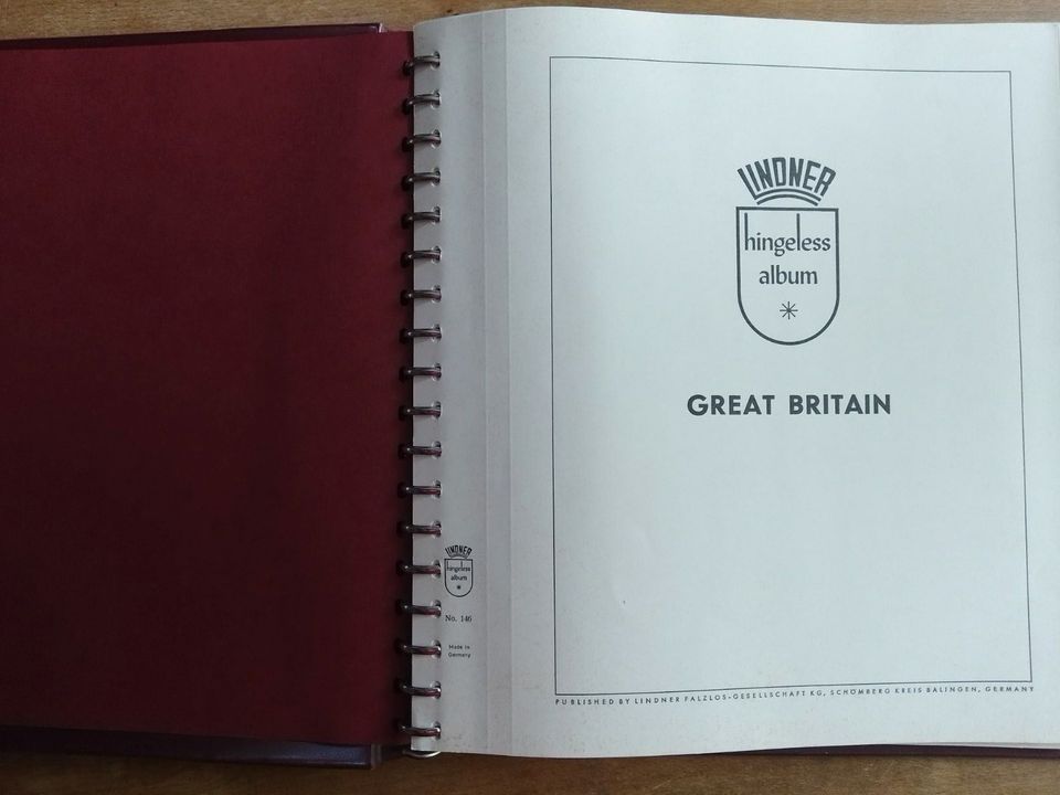 Großbritannien / England Sammlung im Lindner Album in Düsseldorf