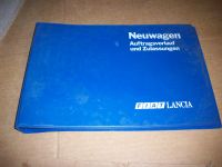 Fiat Lancia Werkstatthandbuch 80er Jahre Auftragsbuch Zulassungen Hessen - Roßdorf Vorschau