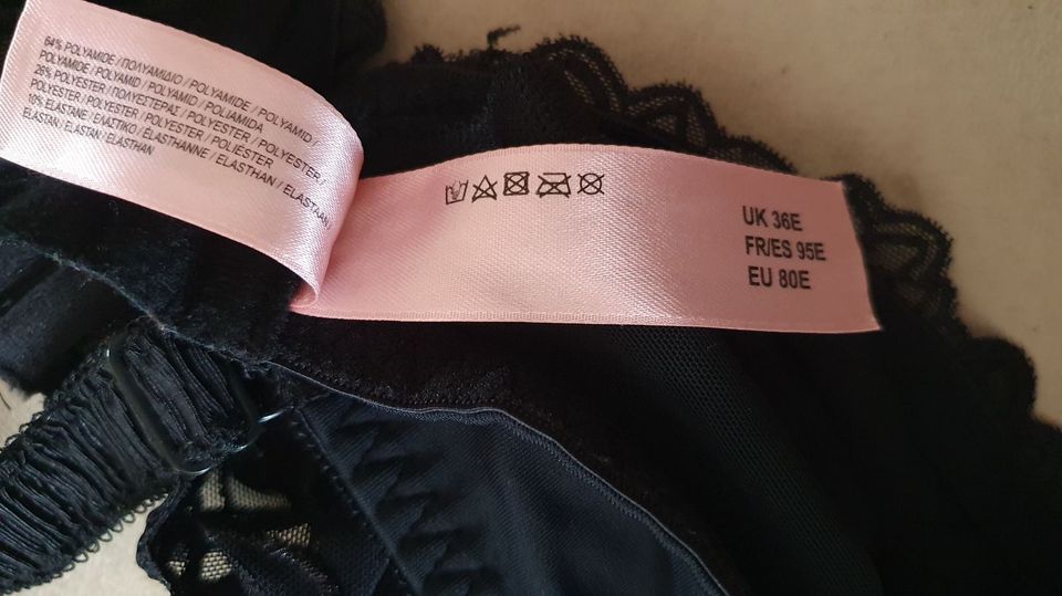 Hunkemöller Damen BH 80E schwarz Spitze NEU in Lilienthal