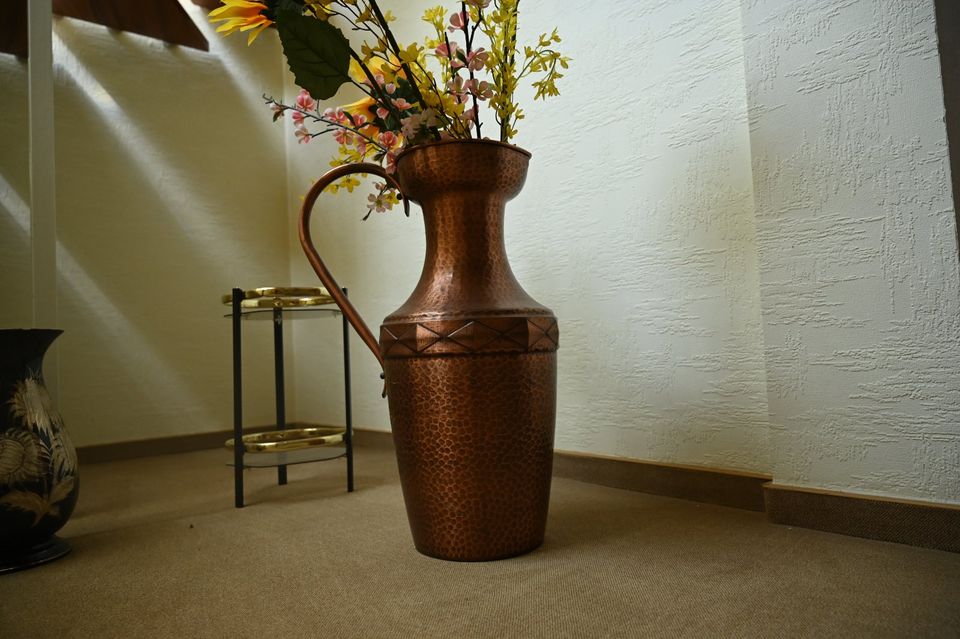 Kupfer Bodenvase Antik Vase 60 cm in Saarlouis