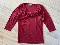 Umstandsshirt 3/4 Ärmel Esprit rot Wasserfallkragen S Hessen - Freigericht Vorschau