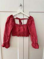 NA-KD Top pink 36 S korallenrot crop top Rüschen Hamburg-Nord - Hamburg Eppendorf Vorschau
