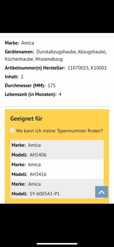 Aktivkohle Filter/Dunstabzugshaube NEU/2Stück in Pulheim