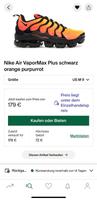 Nike Air Vapormax Plus schwarz orange 43 Hessen - Grünberg Vorschau