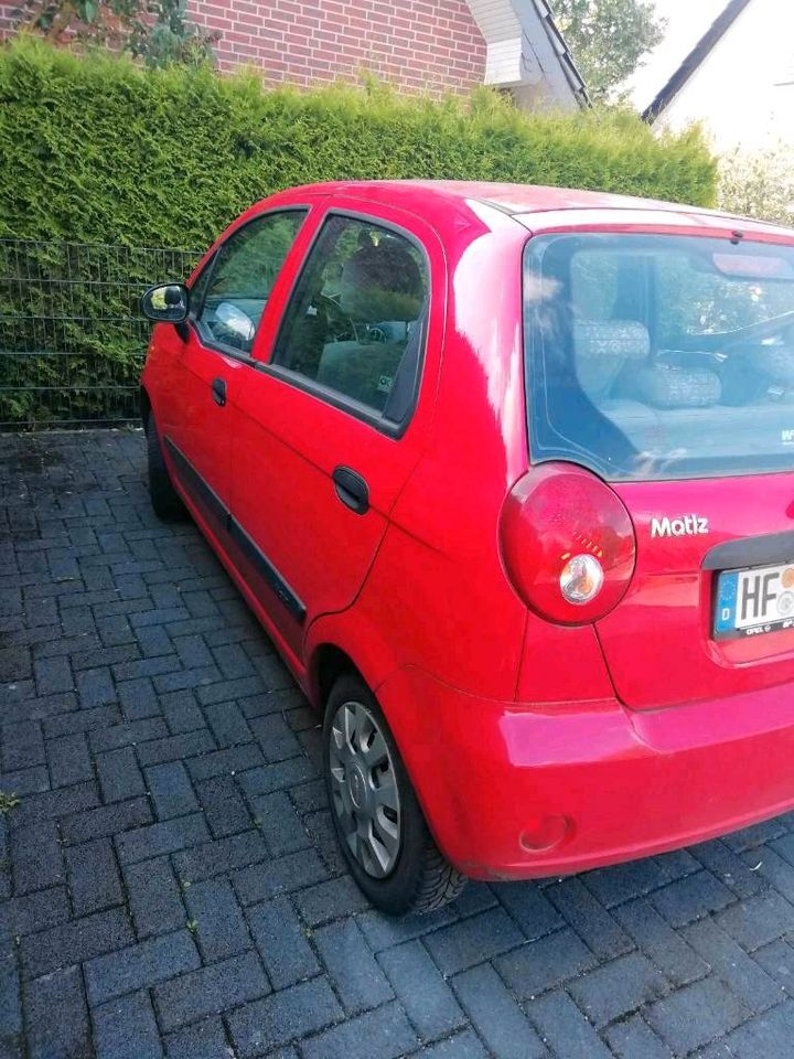 Chevrolet Matiz İn Rot 5 Türig  2.Hand B. J. März 2007, TÜV  2025 in Bünde