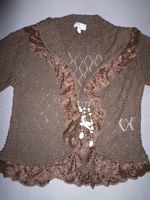 Strickjacke mit Umlegekragen, braun, Gr. 36/38, NEU Bayern - Nördlingen Vorschau