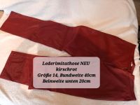 LEDERIMITATHOSE ***NEU***kirschrot Saarland - Nalbach Vorschau