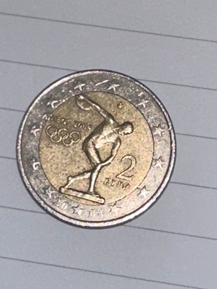 Athen 2004 2€ Münze fehlprägung in Köln