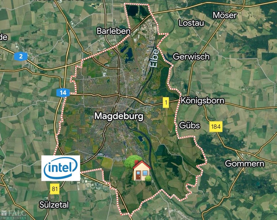 Intel-ligent. Einzigartige Villa im Südosten Magdeburgs! in Magdeburg