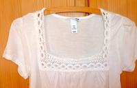 Damen Shirt Tunikashirt  Spitzenshirt Gr.M /weiß H&M Kr. Altötting - Winhöring Vorschau
