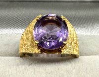 Vintage Amethyst Ring in 585 / 14 Karat Gelbgold Antikschmuck Nordrhein-Westfalen - Moers Vorschau