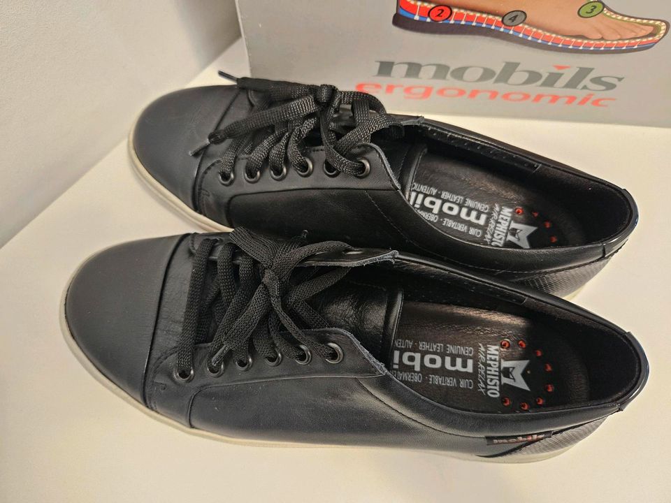 Mobils ergonomic Sneaker schwarz Gr. 39 Leder Lisinka in Obersontheim