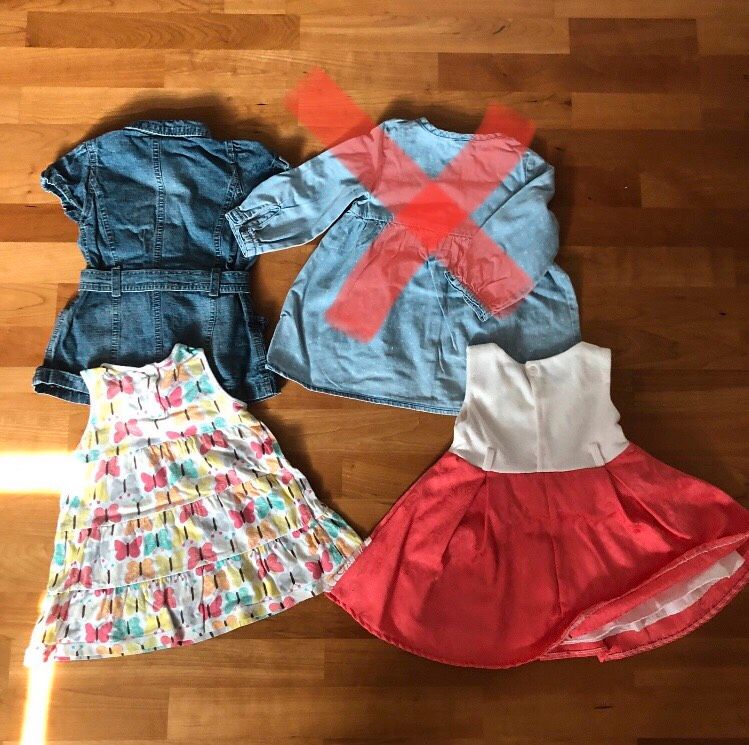 Tolles Kleider Set, Größe 74/80, Jeans, Schmetterling, Spitze in Ettlingen