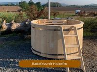 1,8m ø Badefass aus Holz mit Holzofen (Badezuber, Hot Tub) Baden-Württemberg - Neuried Vorschau