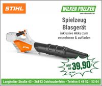 Stihl Spielzeug-Blasgerät inklusive Akku BGA Niedersachsen - Ostrhauderfehn Vorschau