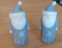 2 Keramik Weihnachtsmänner ca. 11 cm hoch, grau-weiß Dortmund - Asseln Vorschau