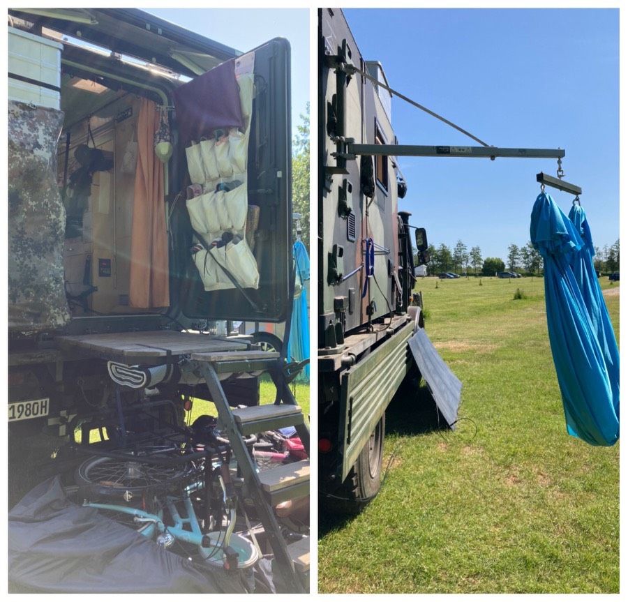 Unimog 1300L Expeditions-/Wohnmobil, Pritsche/Container in Esens