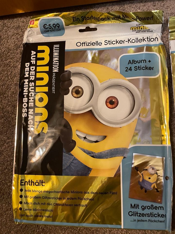 Minions Sticker Album + 24 Sticker in Krummhörn - Pewsum