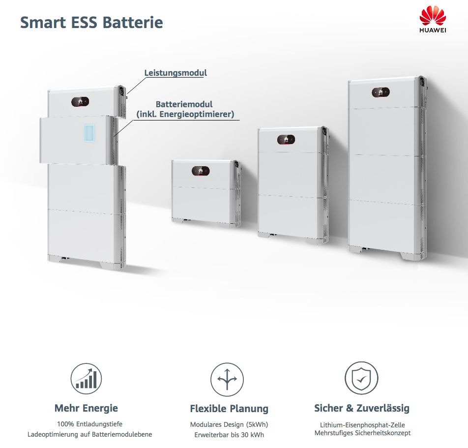 Huawei Luna2000 5 S0 Batteriespeicher inkl. Leistungsmodul (5kW) in Gersfeld