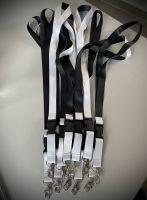 Schlüsselbänder, Lanyards, 11 Stück, schwarz/weiss Nordrhein-Westfalen - Witten Vorschau