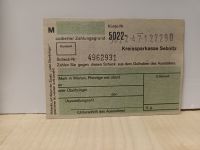 Scheckheft Kreissparkasse Sebnitz DDR 1980er Jahre Rheinland-Pfalz - Nassau Vorschau