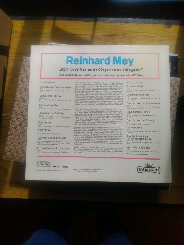 Schallplatten Vinyl "Reinhard Mey" in Sangerhausen