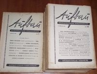 Aufbau. Kulturpolitische Monatsschrift 1946 und 1947 Berlin - Friedenau Vorschau