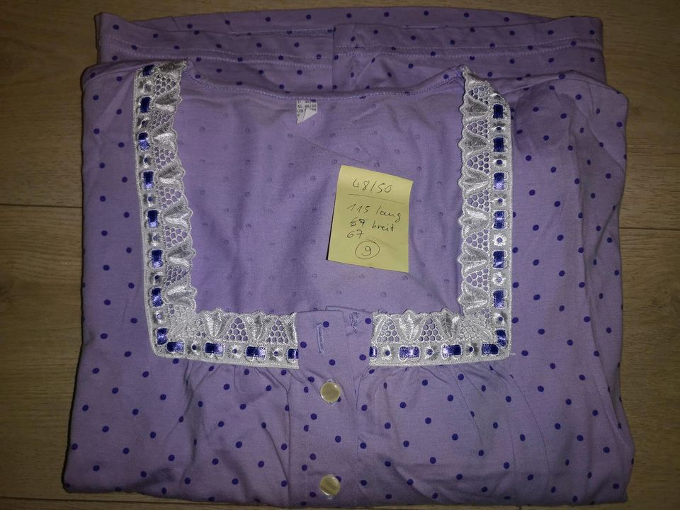 Damen Nachthemd 48/50 Schlafshirt XL lila in Bad Wildungen
