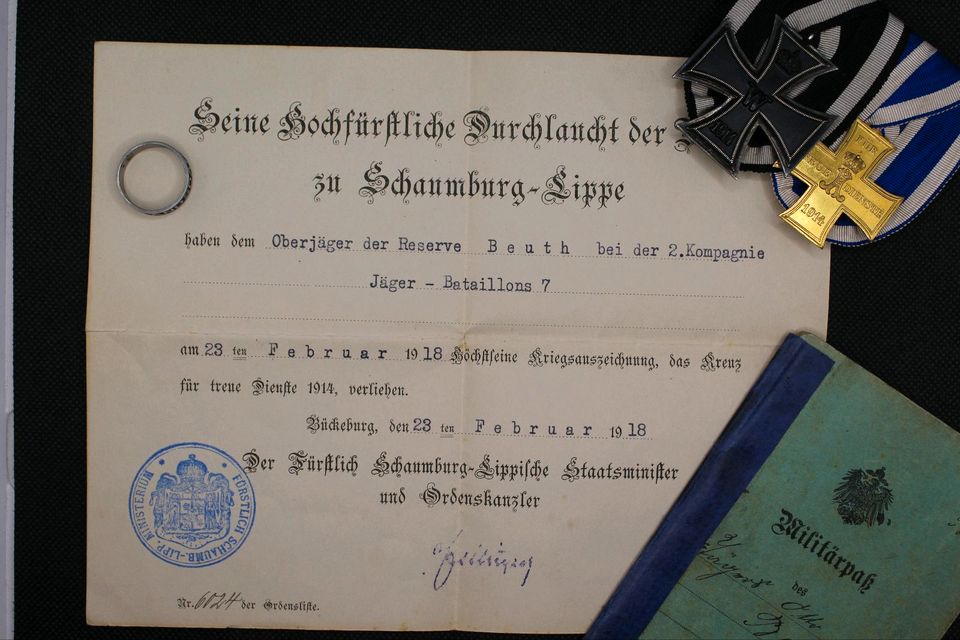 Konvolut Ordensspange Jäger Bataillon Militär Weltkrieg Orden in Lichtenau
