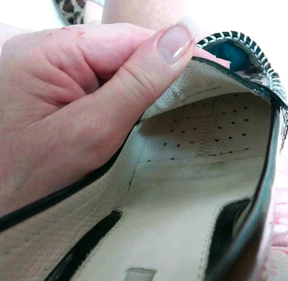 GEOX respira Mokassin Wedges Lackleder Keilabsatz weiß 36 in Düsseldorf