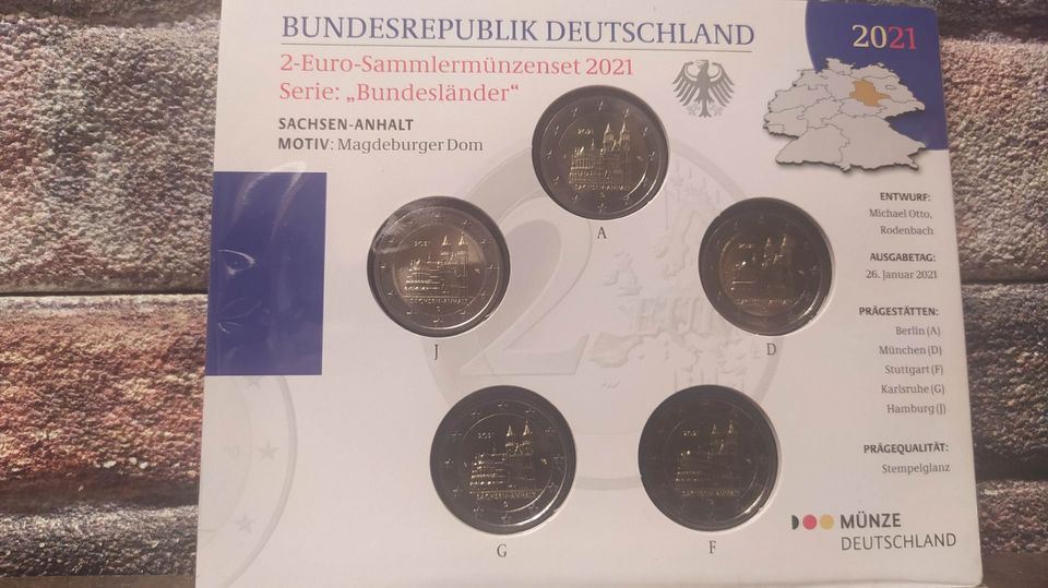 BRD 2-Euro-Gedenkmünzenset Bundesländer 2006-2021 + 3 Extra in Braunfels