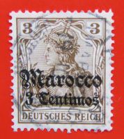 Dt. Post Marokko, 1905 Germania mit Aufdruck, gestempelt Bayern - Selb Vorschau