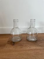 2 Stück Glasvasen bauchige Glasflaschen Kerzenhalter Blumenvase Nordrhein-Westfalen - Schwelm Vorschau