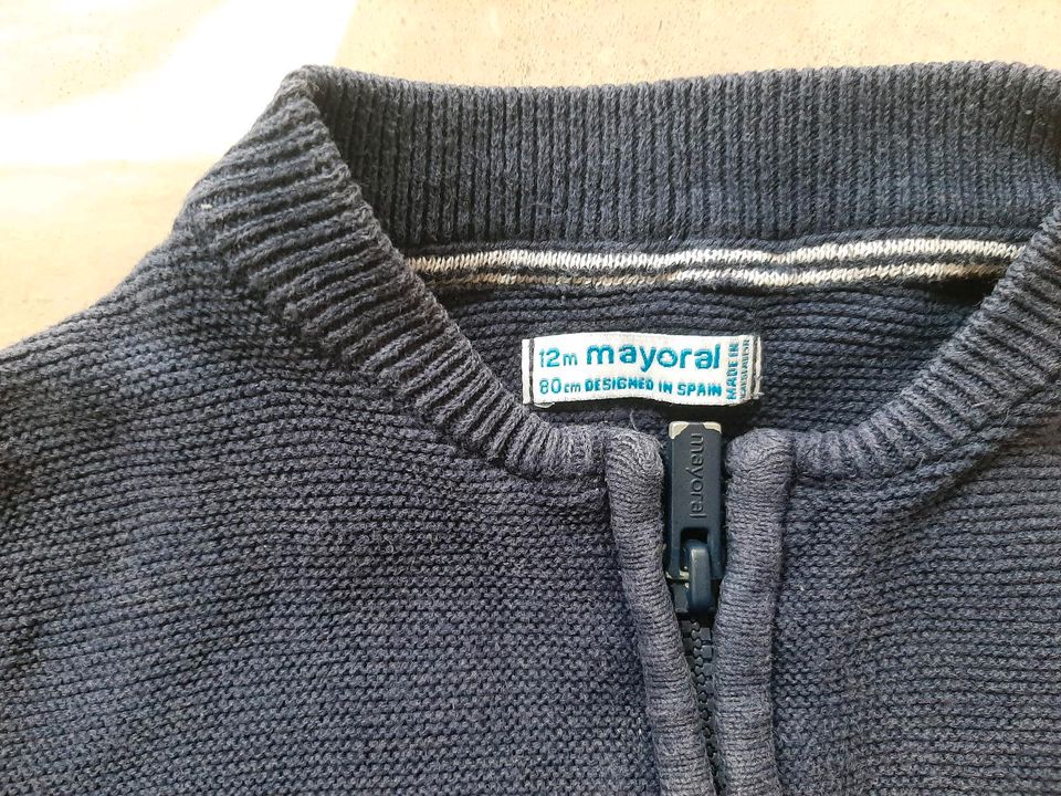 Mayoral Strickweste Strickjacke Gr. 80 in Leichlingen