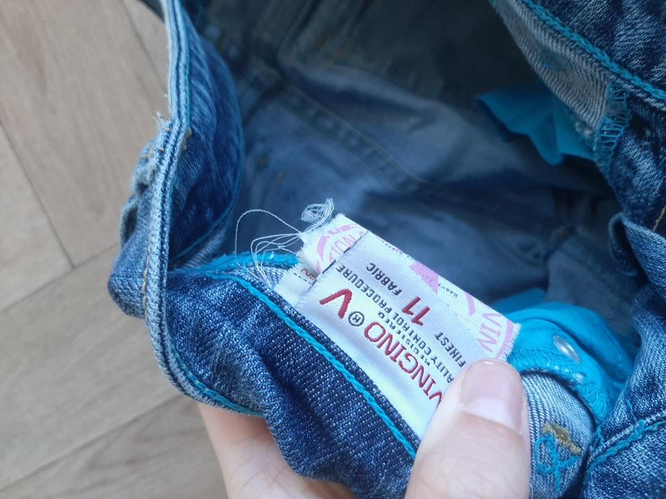 Mädchen Hose Jeans Leinen Sommer weiß Leggings Zara 146/152 in Ribnitz-Damgarten