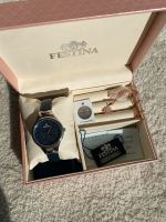 Festina Damen Uhr blau und Halskette mit Anhänger in Rosé neu Hessen - Friedrichsdorf Vorschau