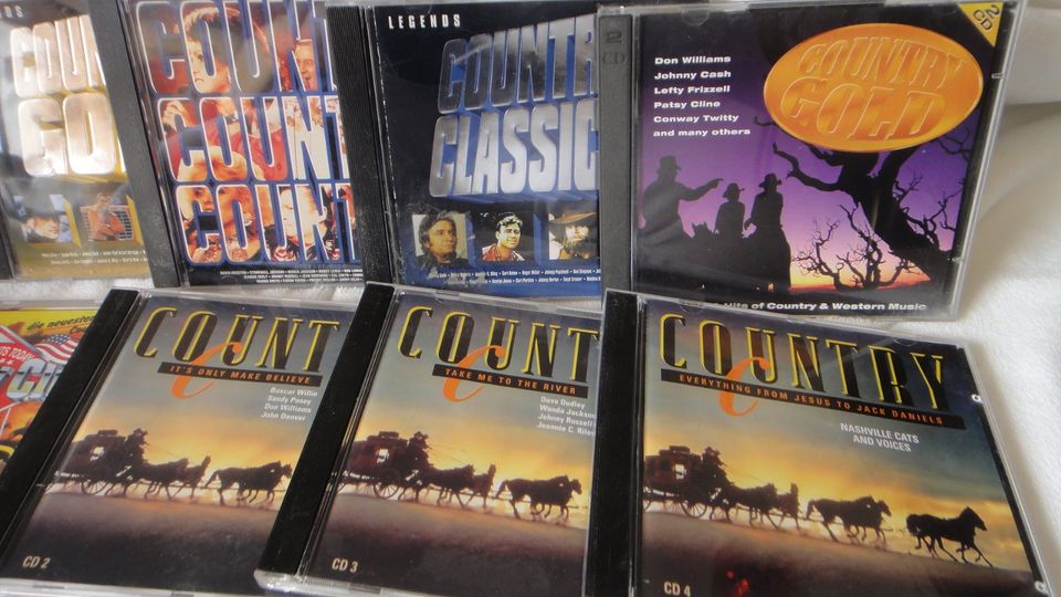 9 CD´s COUNTRY Exclusiv,Club USA,Gold,Classic,Big Country,Best in Dresden