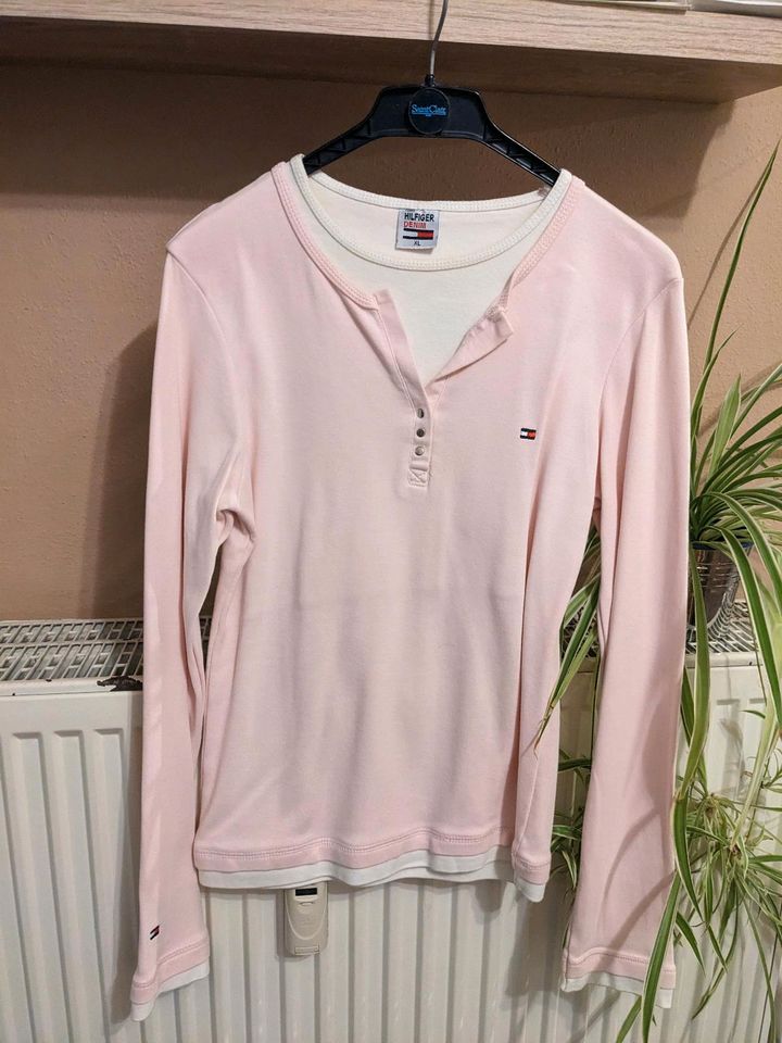 Oberteil Shirt Pulli Pullover Hilfiger Größe m oder 36 38 rosa in Kösching