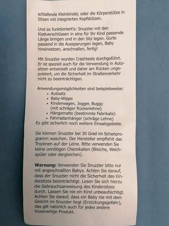 Summer Snuzzler Sitzverkleinerer / Kopf - und Körperstütze in Dornstadt