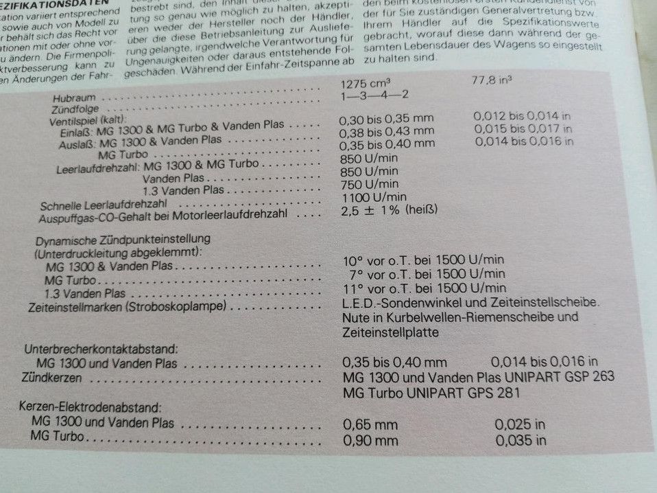 MG / Austin Metro 1300 & Turbo...Bedienungsanleitung / Wartung in Geldern