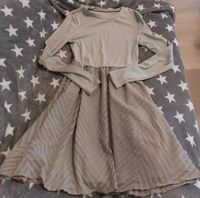 Schönes Kleid Gr. 164 Langarm Sommer luftig Khaki Mint Grün Eimsbüttel - Hamburg Schnelsen Vorschau